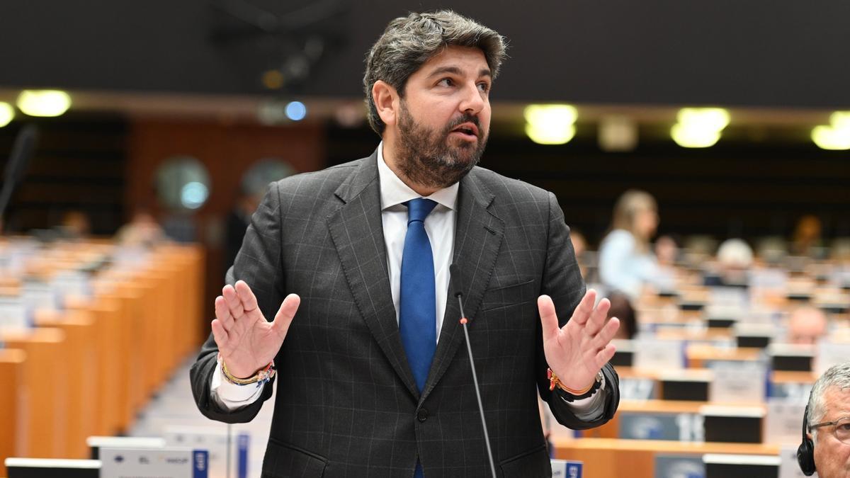 El presidente regional, Fernando López Miras.