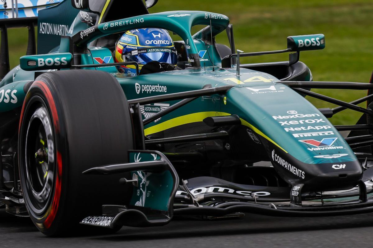 Fernando Alonso mostró que el Aston Martin tiene más potencial del esperado.