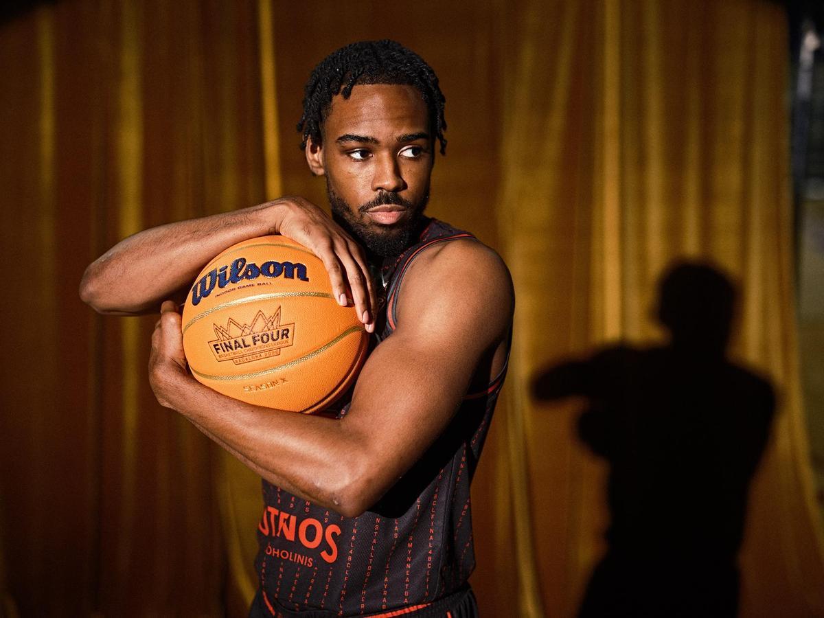 Jerrick Harding, en la sesión de fotos de la Final Four.