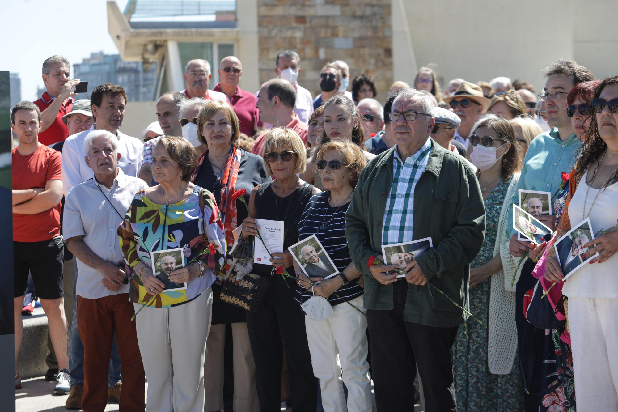 En imágenes: así fue el homenaje a Areces en Gijón