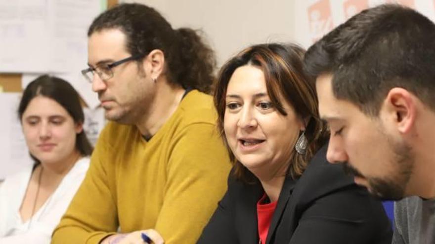 Maestro, Sampedro, Pérez y Rovira en rueda de prensa.