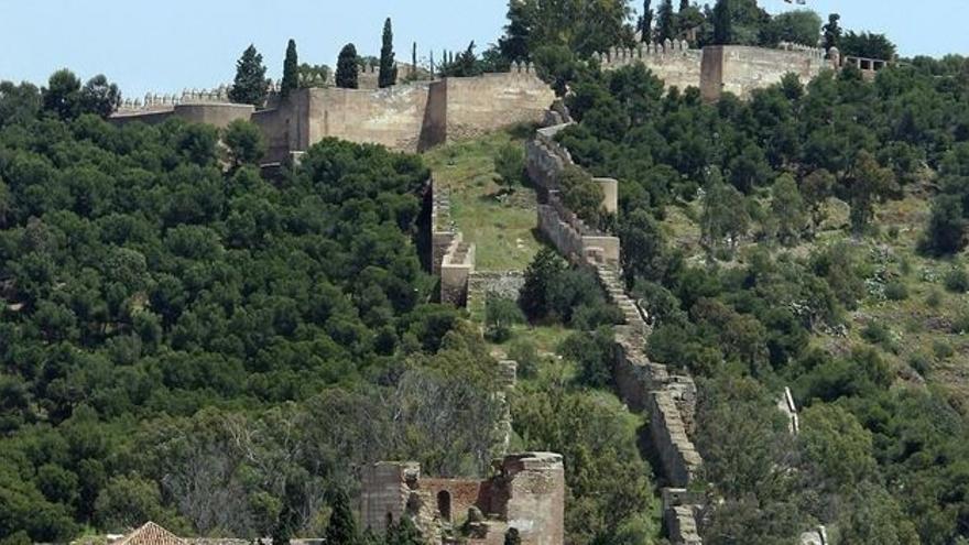 Vista del Castillo de Gibralfaro.