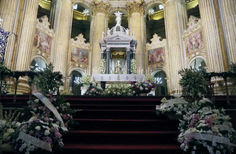 Celebración de la festividad de la Victoria en la Catedral de Málaga.