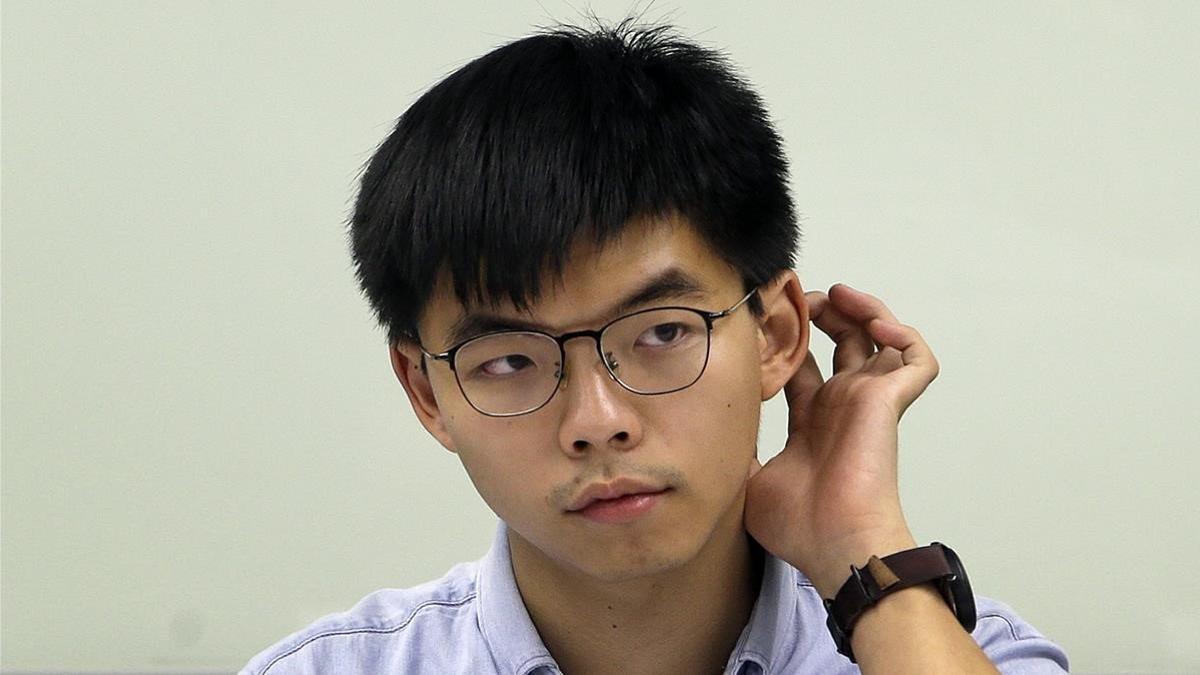 El activista hongkonés Joshua Wong.