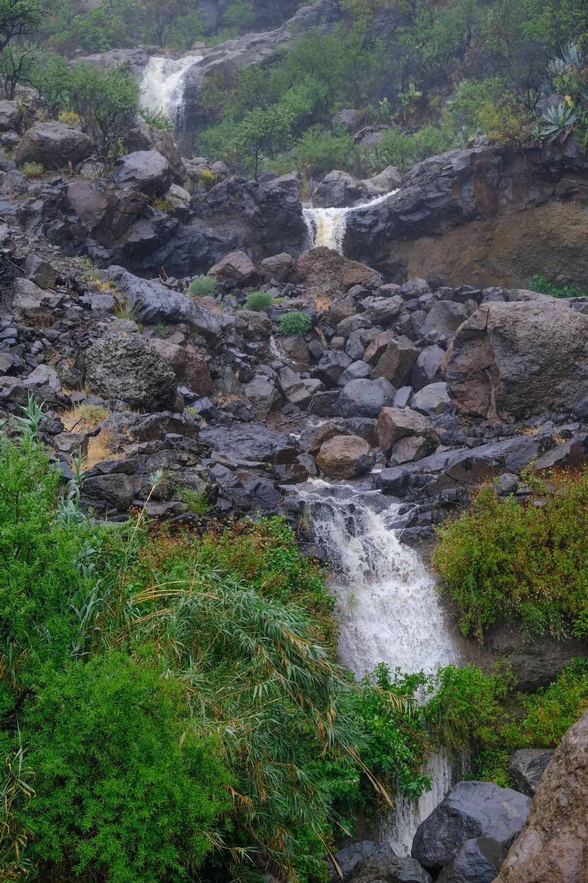 Las lluvias de la borrasca Óscar en Santa Lucía y San Bartolomé de Tirajana