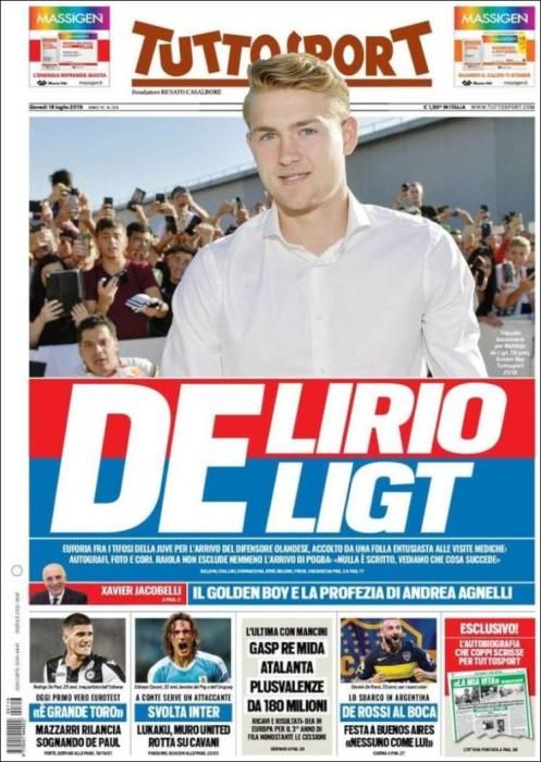 Portada TUTTOSPORT jueves 18 julio 2019