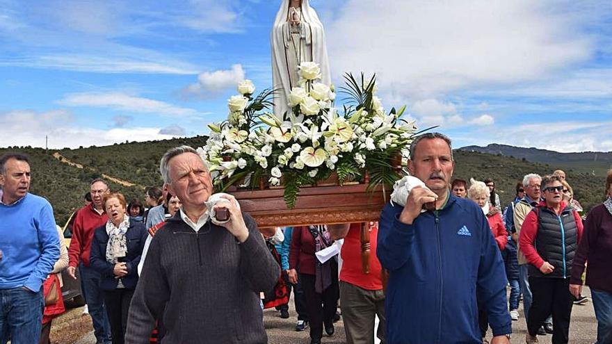 Una celebración religiosa, el año pasado en Villarino. | Ch. S.