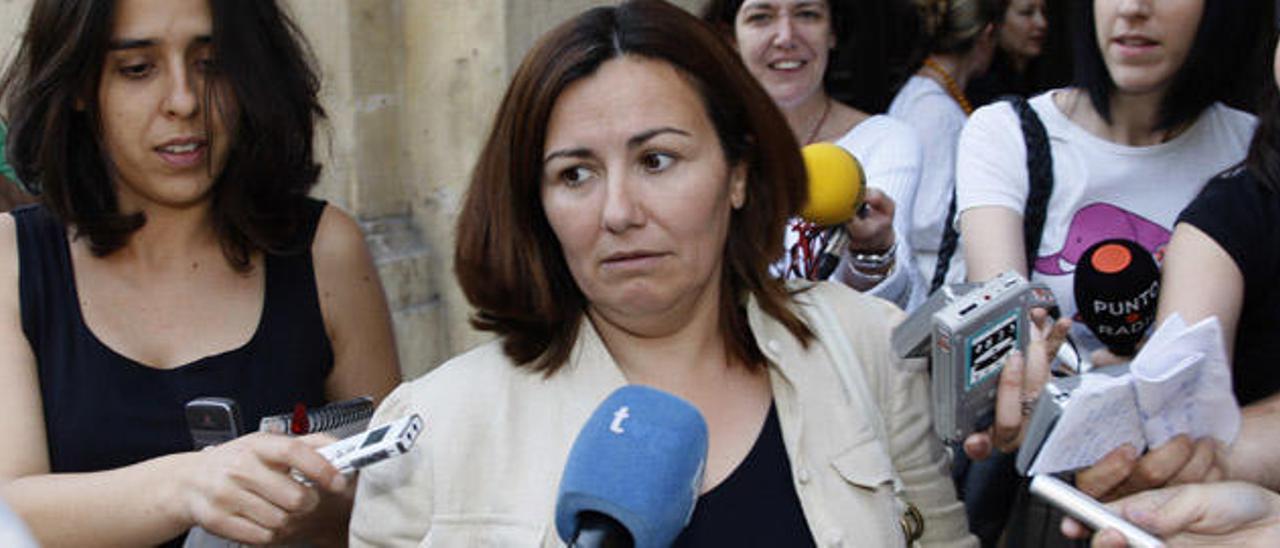 Auxiliadora Hernández, en una imagen de archivo, tras prestar declaración por Gürtel. Foto: José Aleixandre.