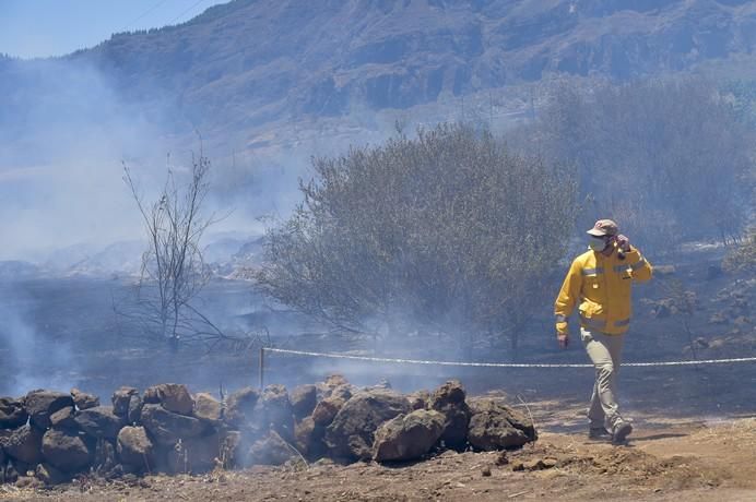 Incendio en la zona de Llano Grande