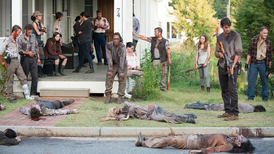 Fotograma con el elenco de &#039;The Walking Dead&#039;.