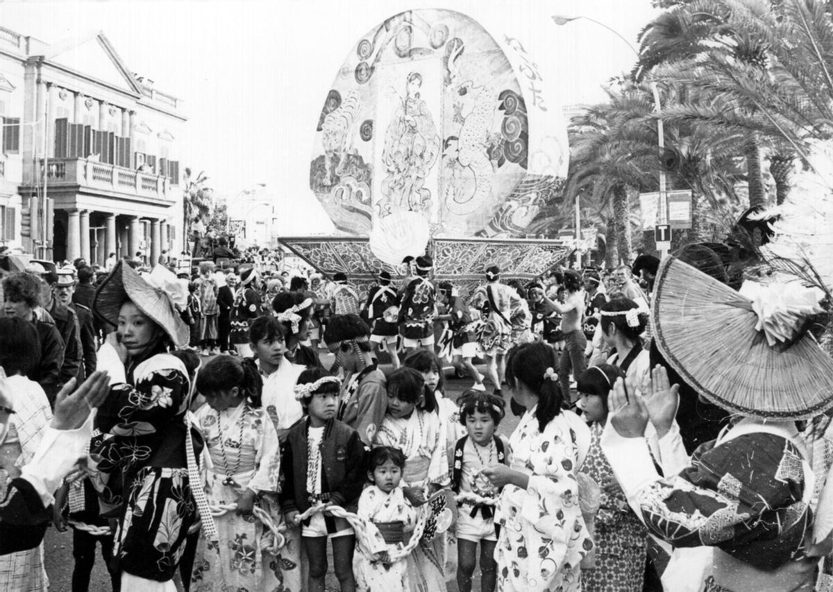 Disfraces infantiles en el Carnaval de Las Palmas de Gran Canaria en 1985
