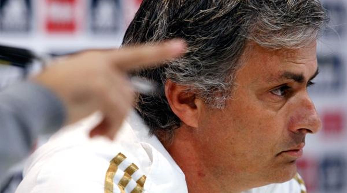 L’entrenador del Reial Madrid, José Mourinho, en la prèvia al partit de Copa del Rei que els blancs disputaran contra el Ponferradina.