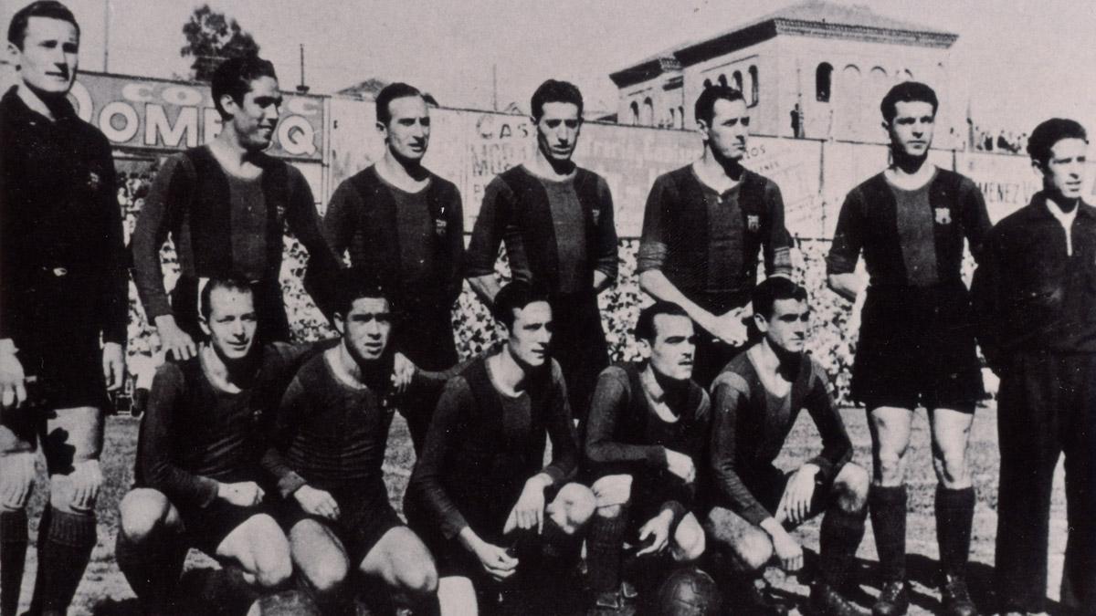 El FC Barcelona campeón de Copa 1942
