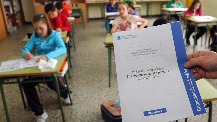 Evaluación de 3º de primaria, hace un año.