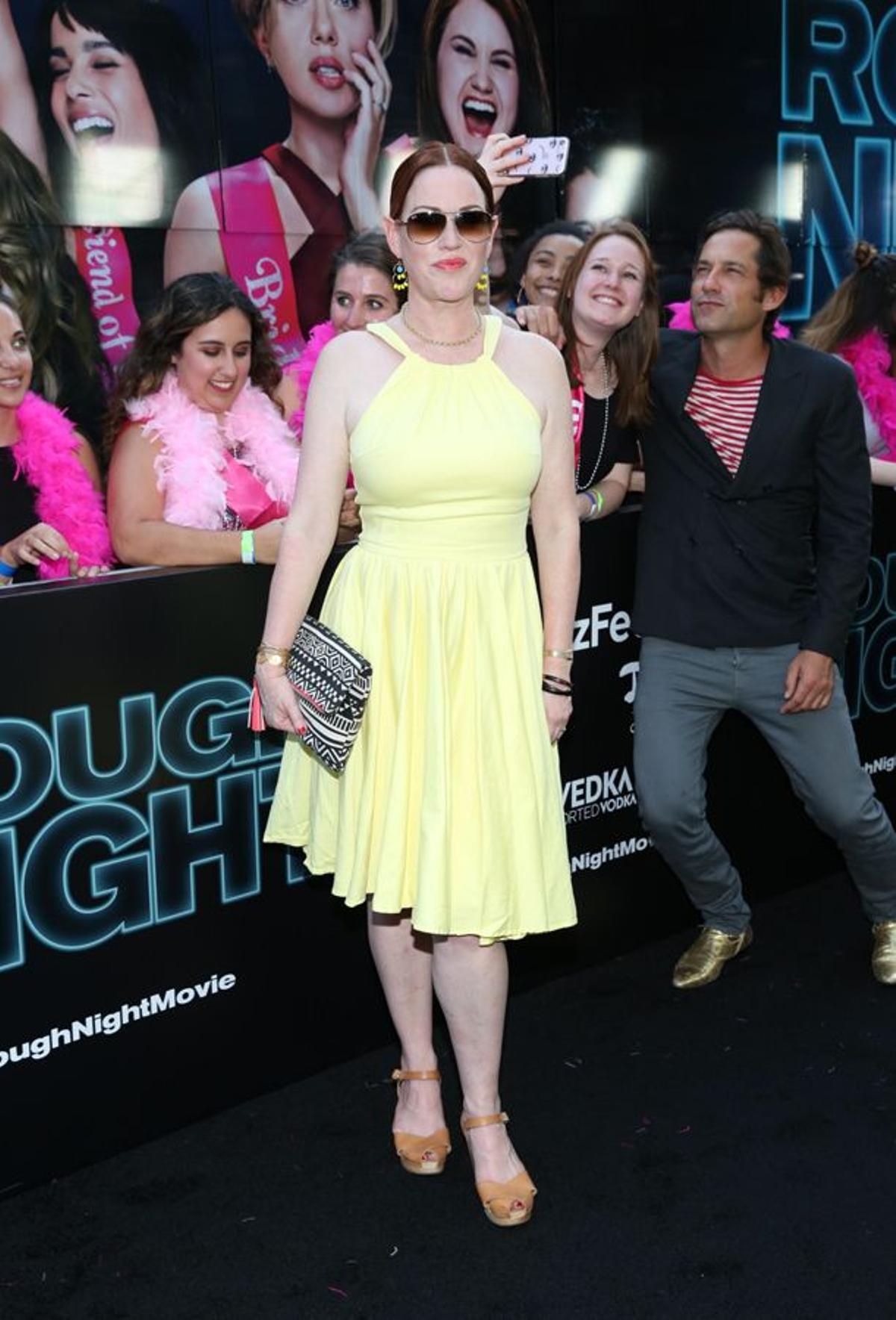 Molly Ringwald en la presentación de 'Una noche fuera de control' en Nueva York