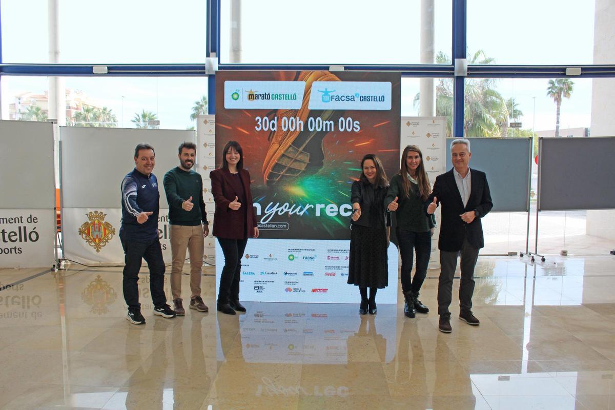 Autoridades y organizadores, en la cuenta atrás de los últimos 30 días para la maratón, este viernes, en Castelló.
