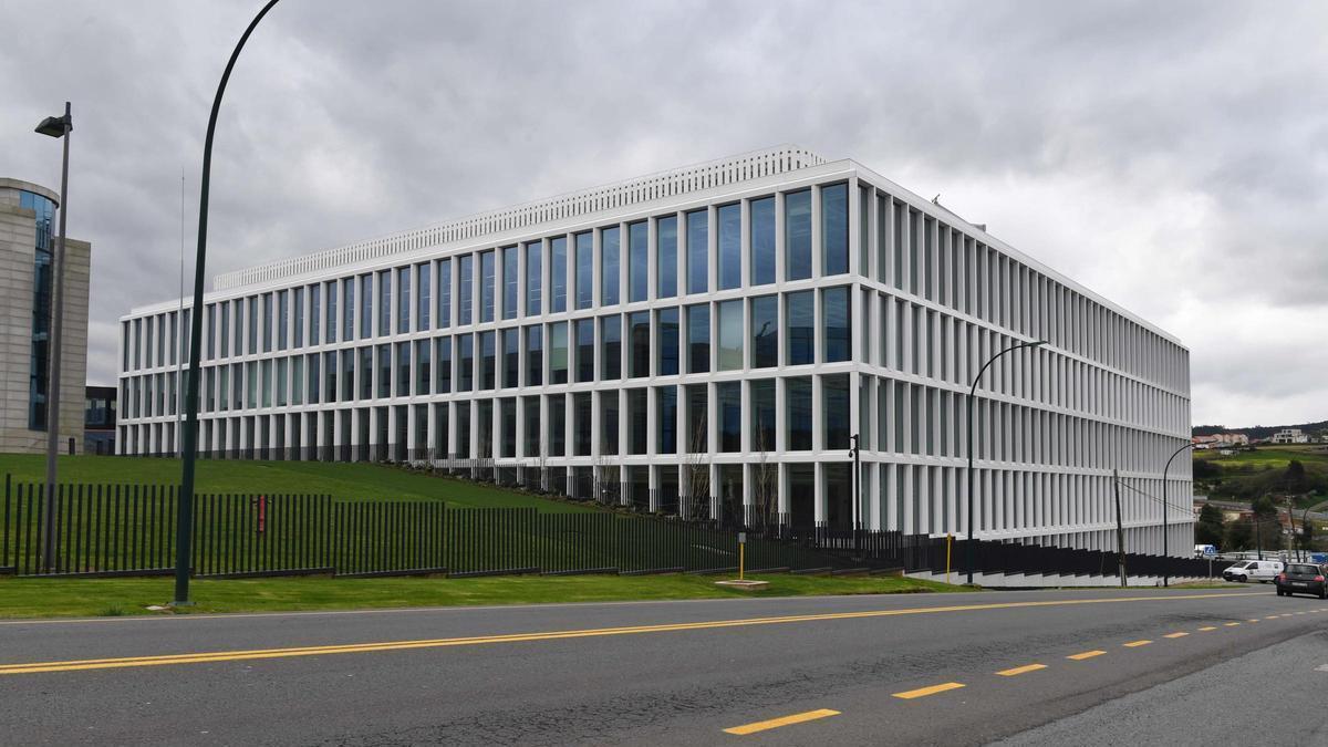 Vista de la sede de Inditex, en el polígono de Sabón.