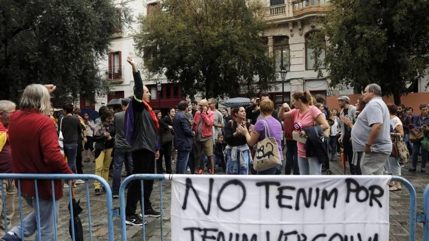 Imagen de la concentración en la plaza de Cort.