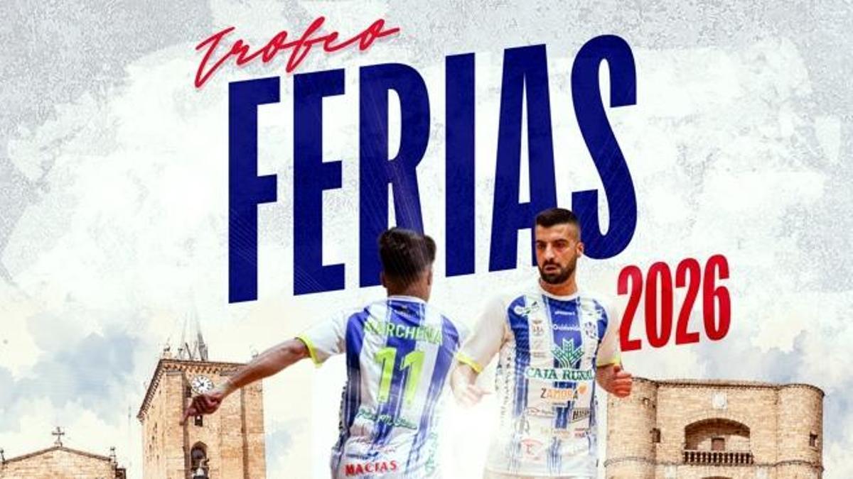 Cartel del Trofeo de Ferias 2026 del Caja Rural Atlético Benavente.