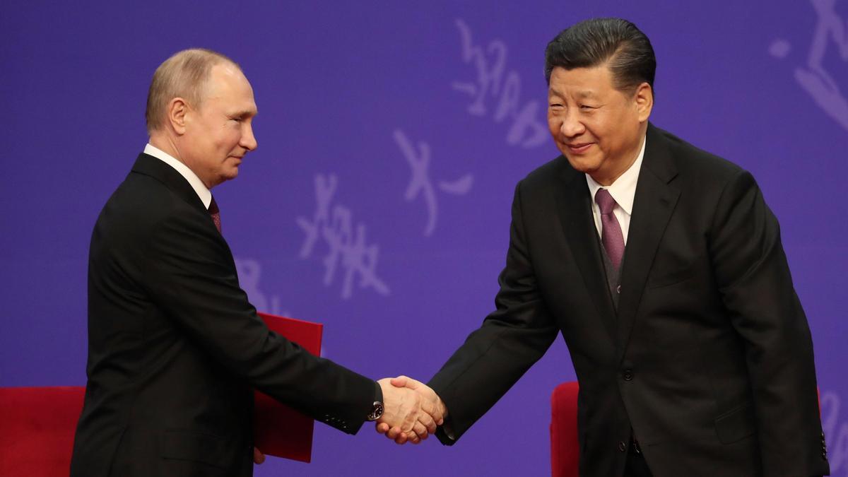 Vladimir Putin y Xi Jinping.