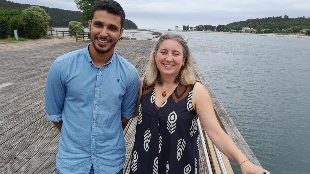 Louali Fadli junto a Natalia Iglesias en El Espín.