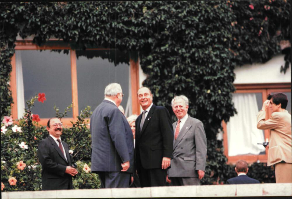 Jacques Chirac beim EU-Gipfel 1995 auf Mallorca.
