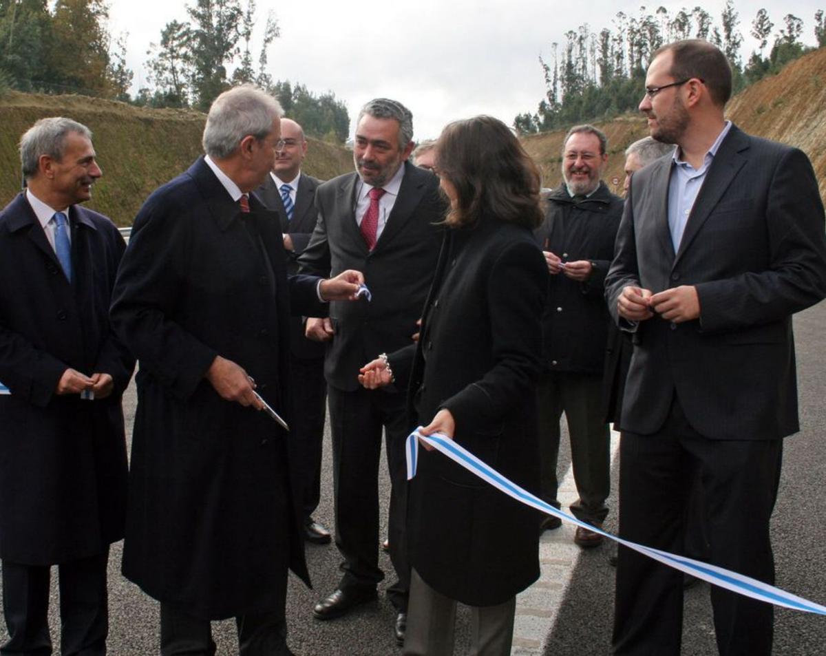 Inauguración del primer tramo,
en 2008. | // BERNABÉ/JAVIER LALÍN