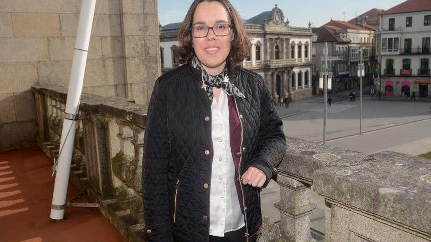 Paula Yubero, en la Subdelegación del Gobierno de Pontevedra. // Rafa Vázquez