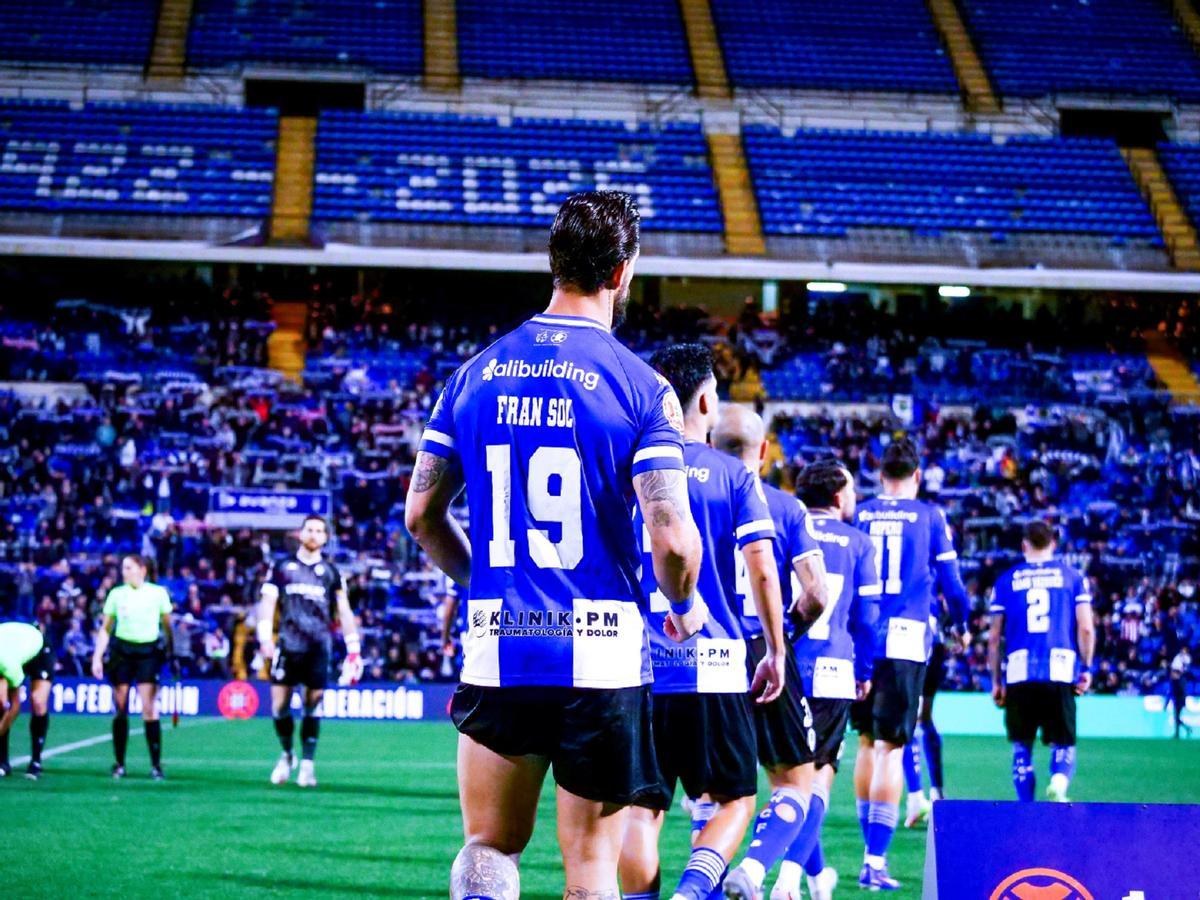 Fran Sol, pichicho del Hércules, cierra la formación titular del equipo aliantino en el Rico Pérez.