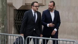 Sandro Rosell, en su llegada a la Audiencia Nacional