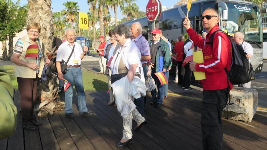 Turistas austriacos durante su estancia en la Región de Murcia en la pasada primavera.