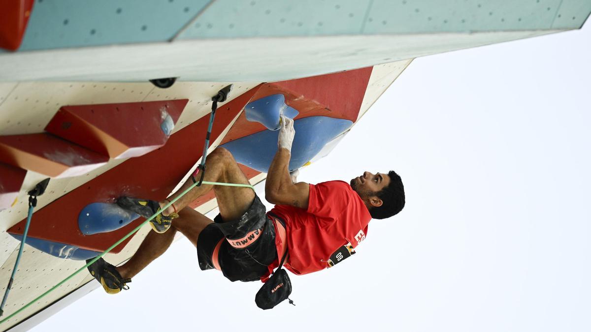 Alberto Ginés, durante una competición.