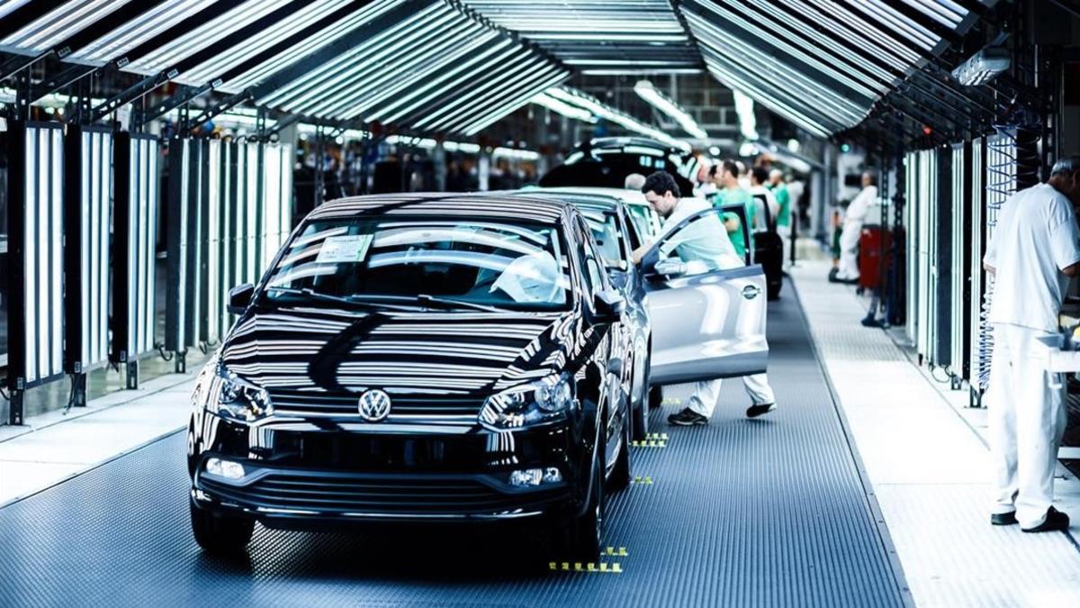 La producción del Polo en la planta de Volkswagen Navarra