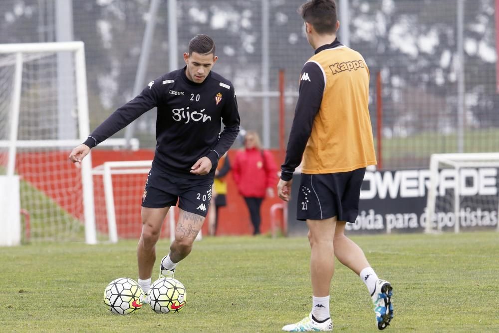 Entrenamiento del Sporting