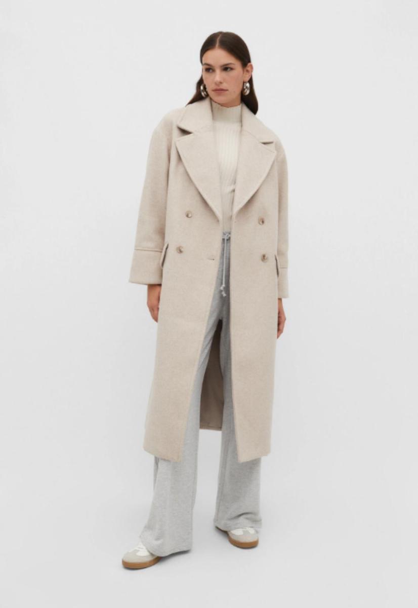 ABRIGO BEIGE OVERSIZE