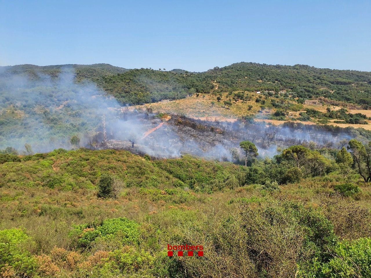 Les imatges de l'incendi de Font de la Pólvora