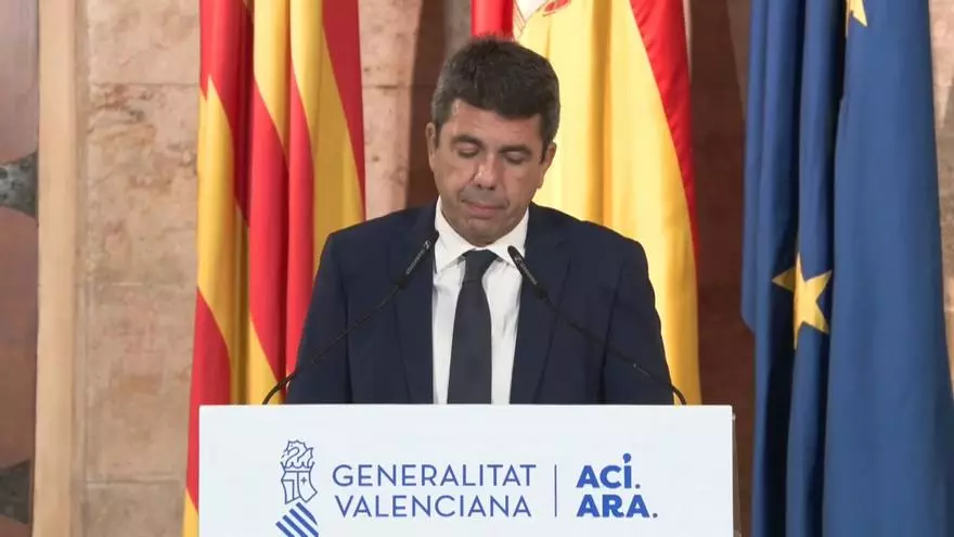 Mazón anuncia que se marcha como president de la Generalitat: "Ya no puedo más"