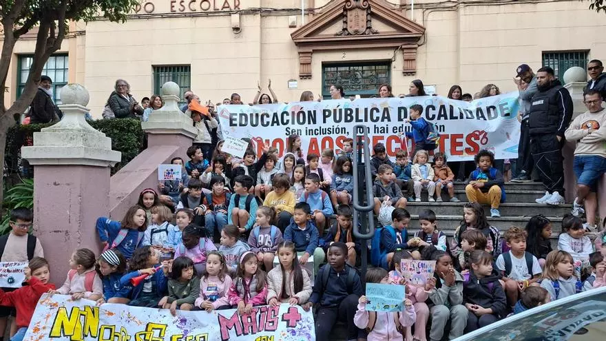 Protesta en el CEIP Concepción Arenal