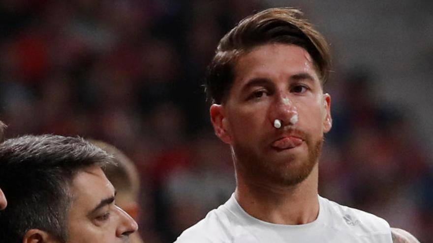 Las pruebas confirman la fractura nasal de Sergio Ramos