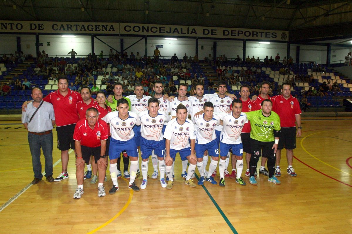 La primera plantilla del Plásticos Romero Cartagena Fútbol sala