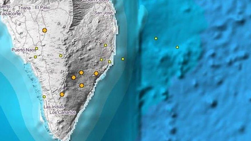 Más de un centenar de seísmos en La Palma este martes