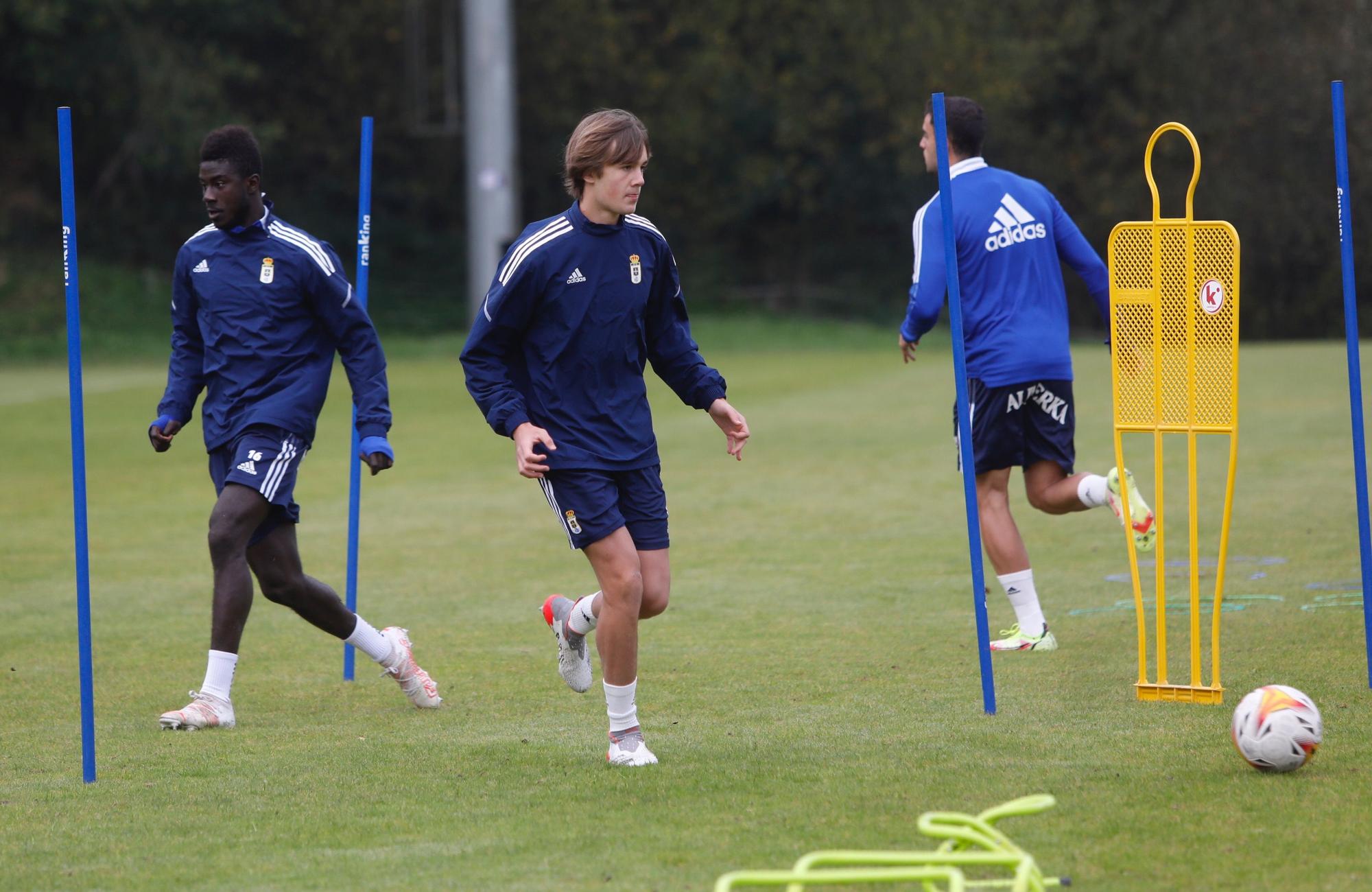 Las imágenes del entrenamiento del Oviedo