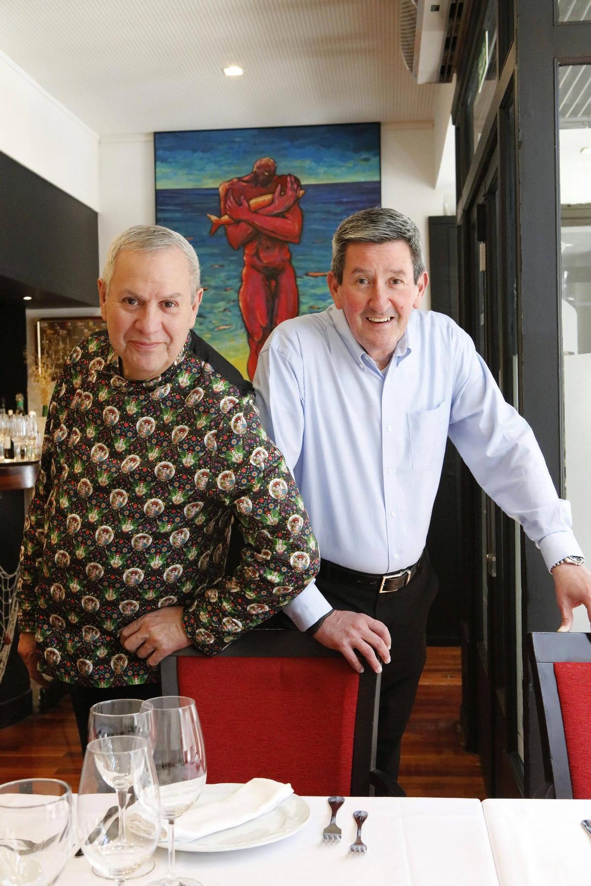 Die Gastronomie ist ihr Leben: Chefkoch Toni Ripoll und Maître Jaime Cáceres.