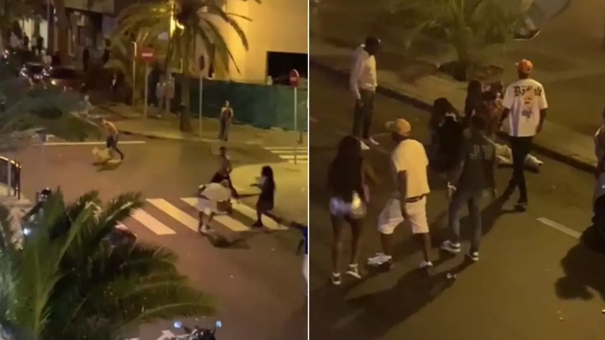 Batalla campal en Franchy Roca: "Llama a la policía"