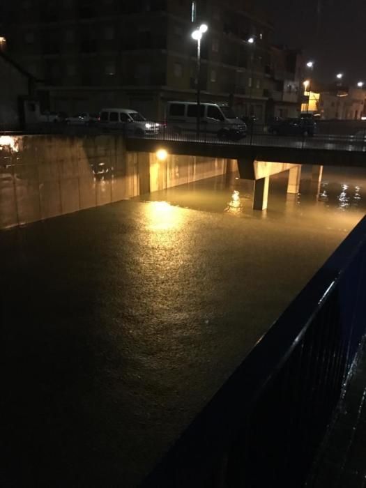 Algemesí, completamente anegada por la lluvia.