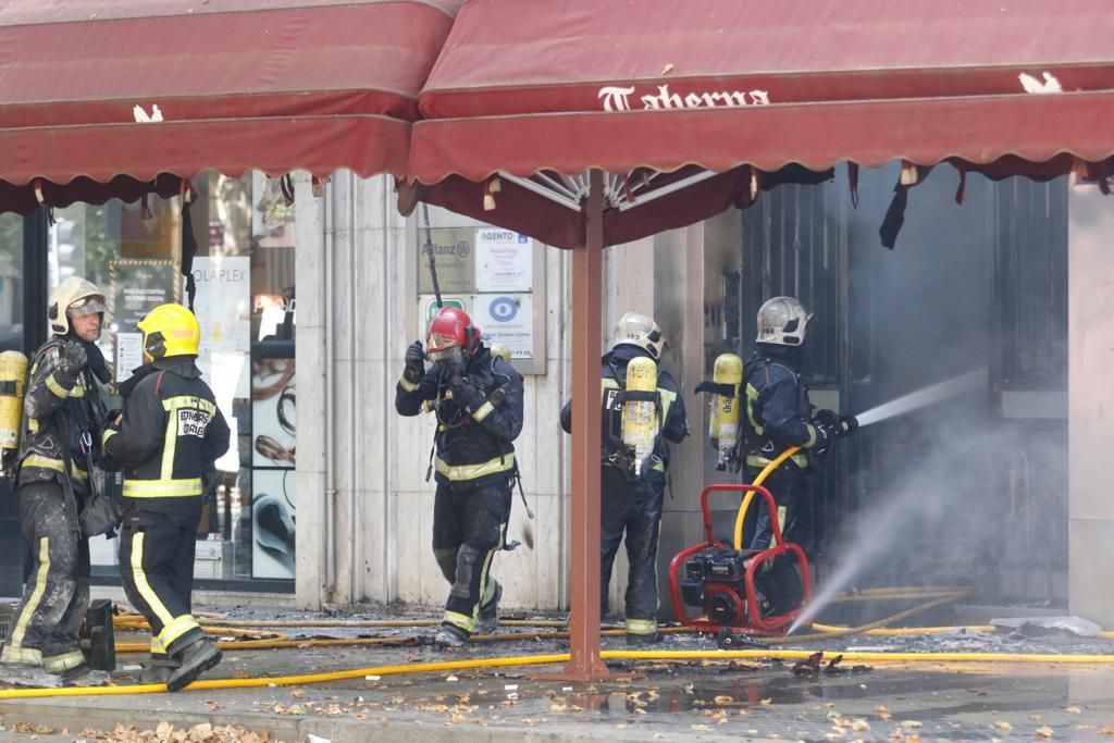 Incendio en Gran Capitán