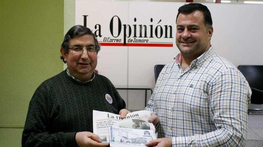 Ceferino Santamaría, ganador de un cheque de Bosch Car Service