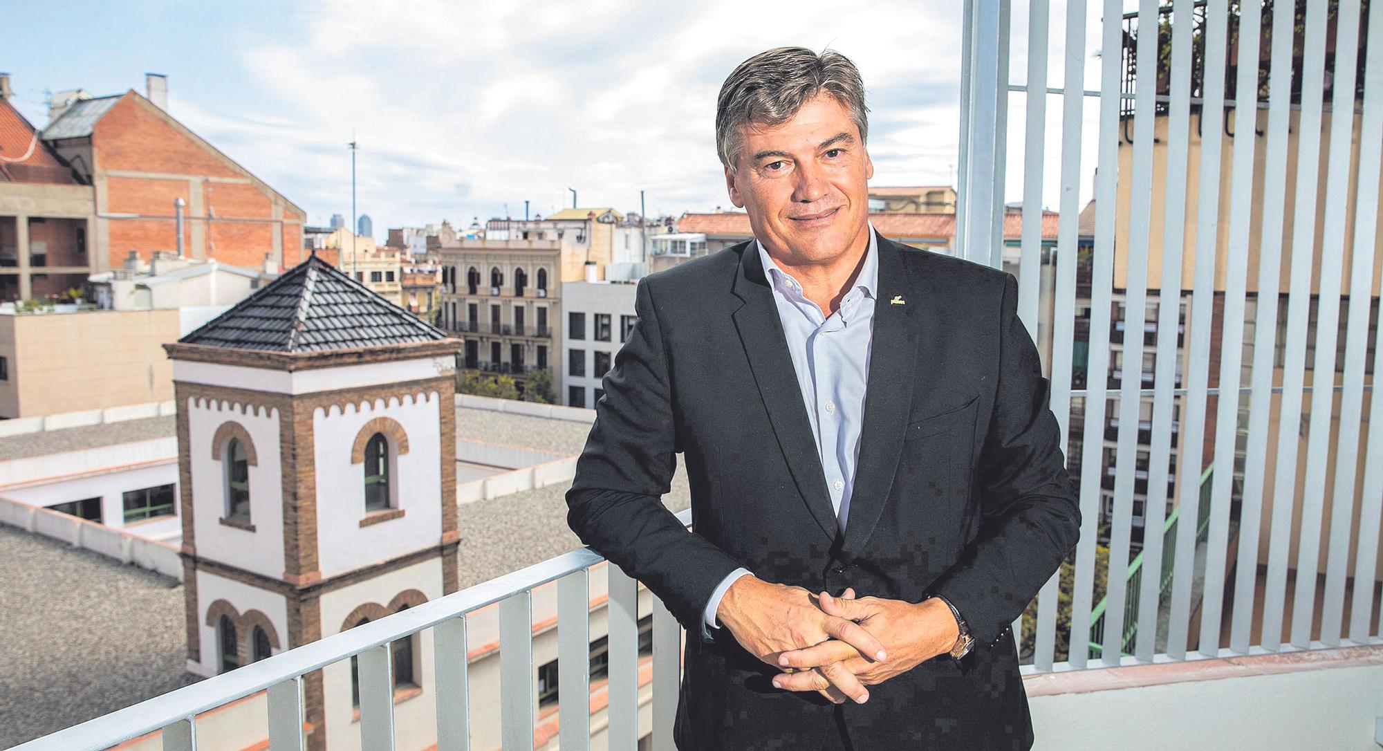 Antoni Cañete en la sede de Pimec