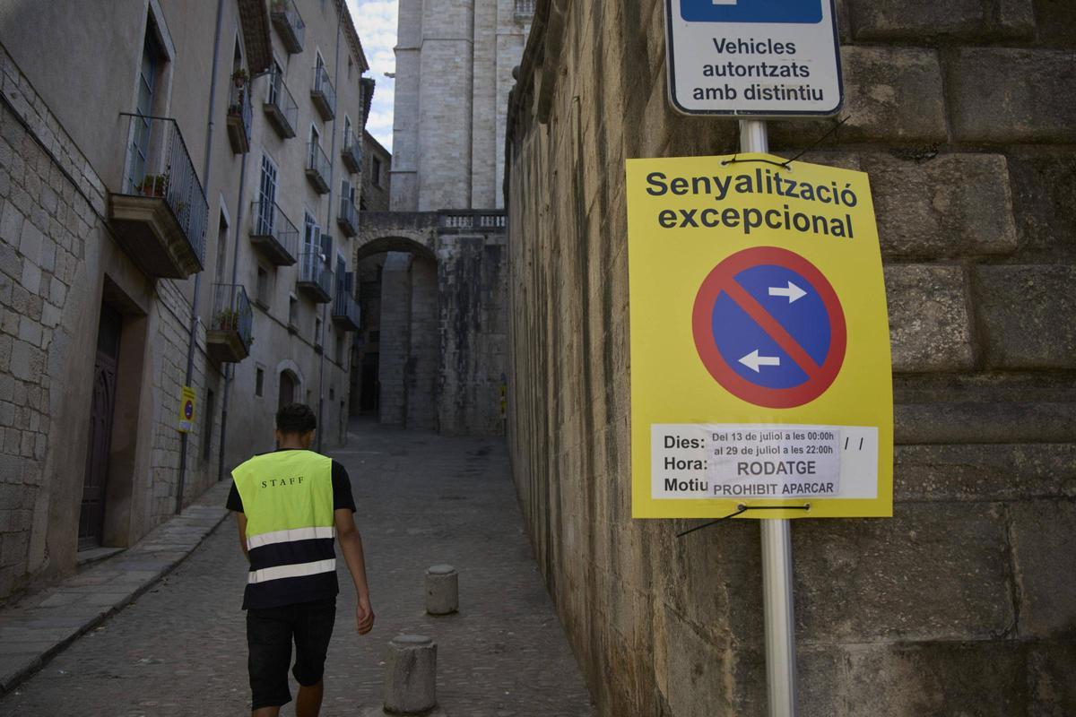 Les imatges dels preparatius per al rodatge d''Enredados' a Girona