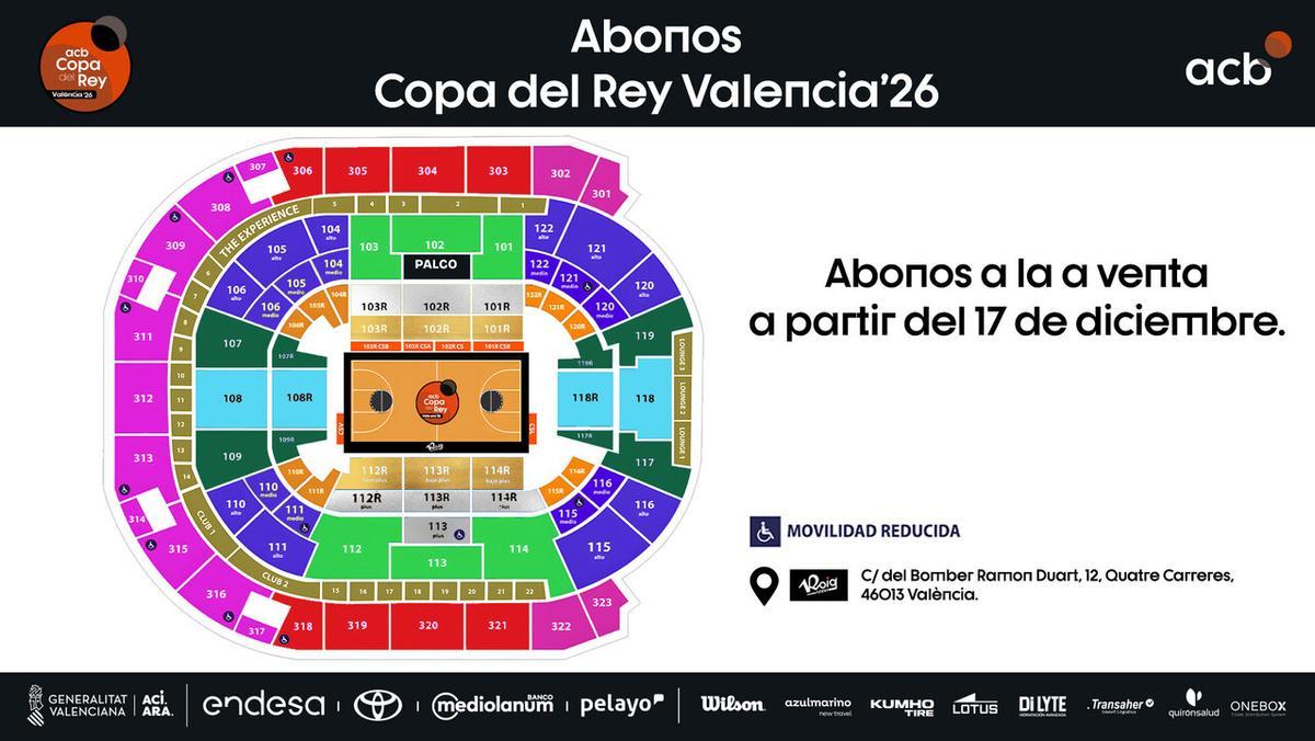 La venta de abonos para la Copa del Rey de Valencia arrancará el 17 de ...